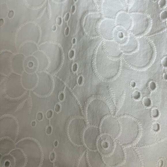 NWT Lulus Sweet Bliss White Eyelet Ruffled Backless Mini Dress Small - Picture 10 of 10